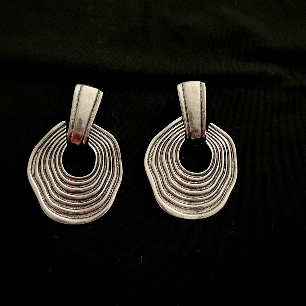 SOLD - Silver Statement Earrings